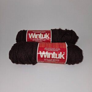 VTG 2 Skeins Wintuk Yarn RUBY DUSK Fred Meyer 100% DuPont Orlon Acrylic (3.5 oz)